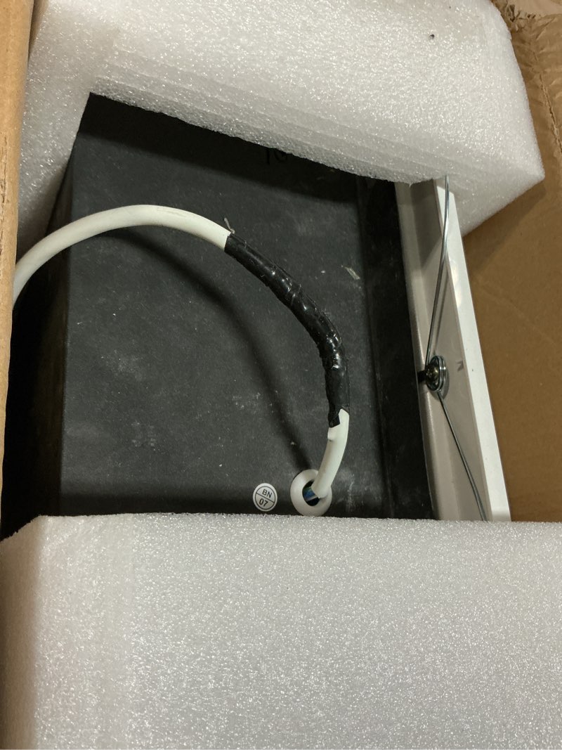 Condition photo showing Good Condition for 12" Ultra Quiet Bathroom Exhaust Fan with 6500K LED Light, 1.0 Sone 120 CFM, 10x10 Mount, 1500 LM Ceiling Ventilation Fan, Energy Efficient (3500K-Black)