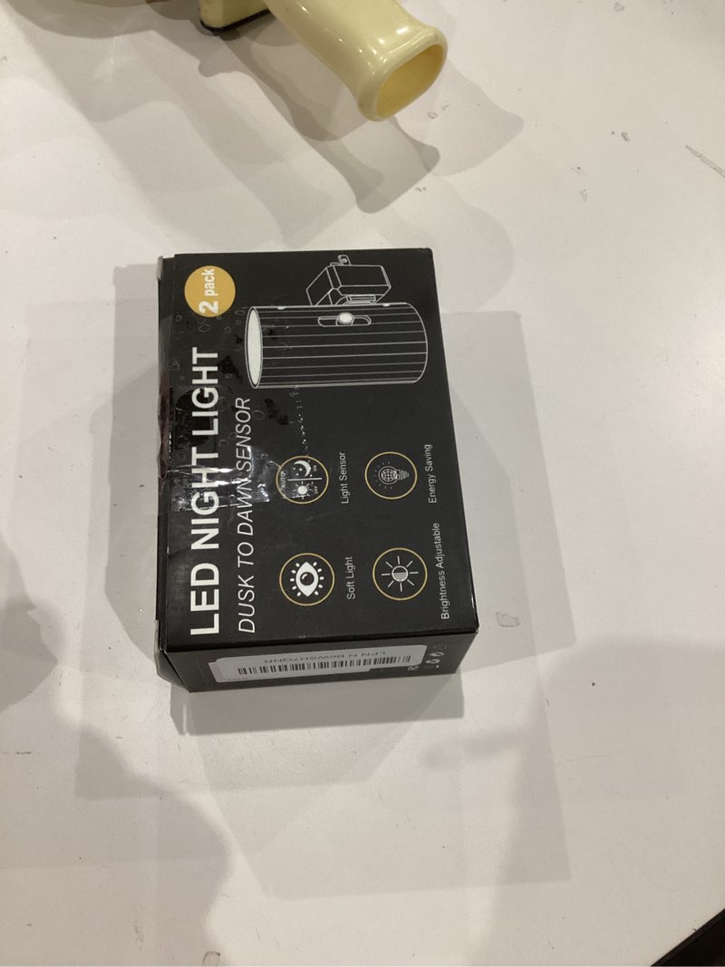 Condition photo showing Good Condition for Night Lights Plug into Wall, LED Plug in Night Light, Dusk to Dawn Light Sensor, 0-100LM Adjustable Brightness Wall Light, Soft White 3000K, Dimmable Night Lights for Hallway Bedroom Stairway, 2 Pack 3000K-Soft White