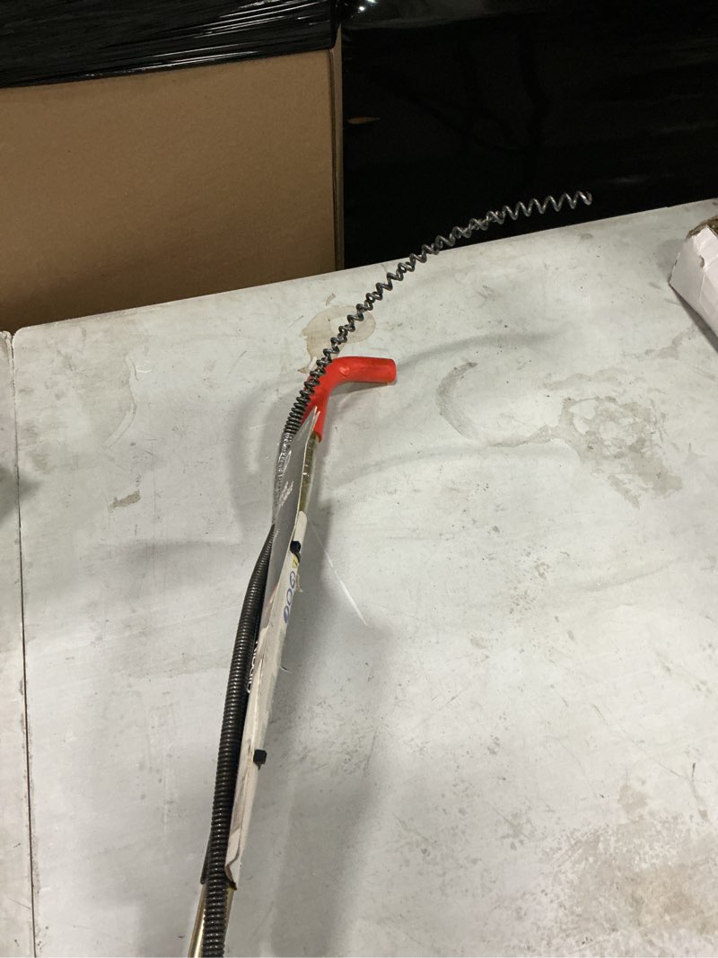 Condition photo showing As Is for ridgid 59787 model k-3 toilet auger with unclogging 3-foot snake and bulb head