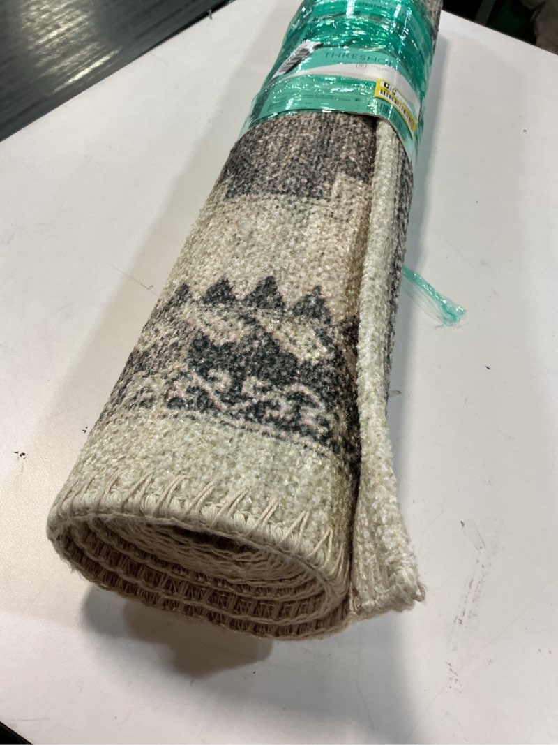 Condition photo showing Good Condition for 2'x7' washable runner cromwell printed persian style rug tan - threshold™