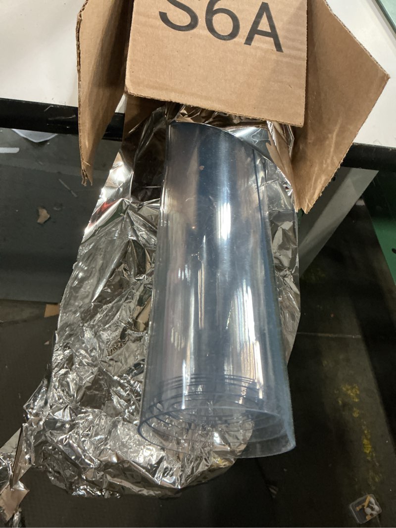 Condition photo showing Good Condition for Clear PVC Table Top Protector Crystal Plastic Desk Mat 30x64 Inch Rectangular Transparent Conference Table Mat Waterproof Table Pad Desk Protector for Writing Desk Dining Table Buffet Table Heavy Duty Clear 1.5mm 30"x64"