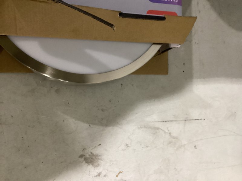 Condition photo showing Good Condition for globe wes 13in smart flush mount  new (e14)