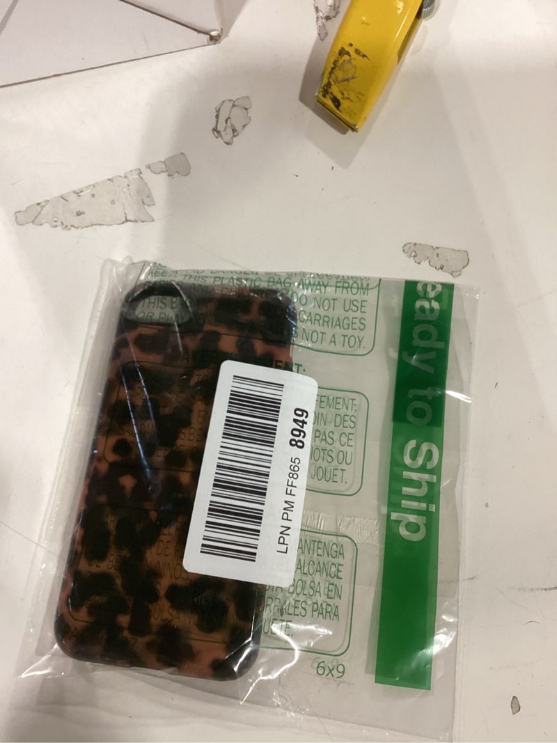 Condition photo showing Good Condition for Jusy Compatible with MagSafe Brown Tortoise Shell Print Phone Case for iPhone 7/8/SE, Amber Trendy Luxury Magnetic Soft TPU and Hard PC Protective Phone Cover for Women Girls - Black Black Tortoise Shell iPhone 7/8/SE