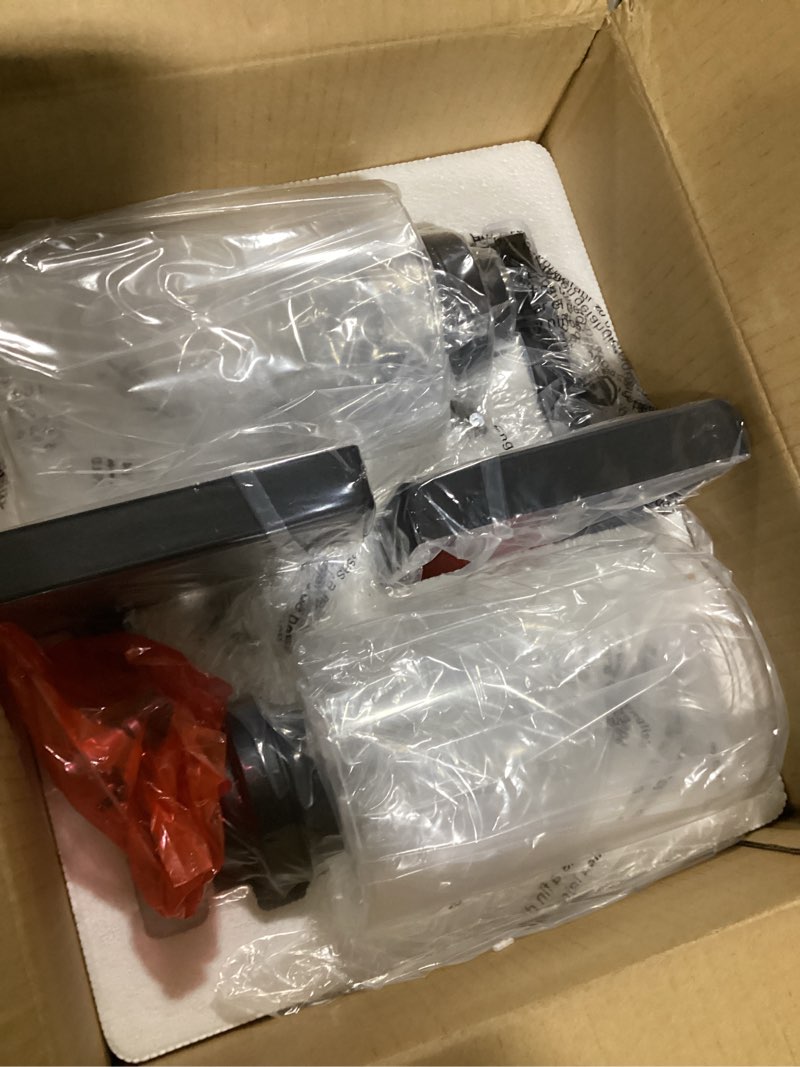 Condition photo showing Good Condition for set of 2 wall sconces for bathroom, modern vanity light fixtures, matte black wall mount lighting lanterns, farmhouse wall lights with clear glass shade for bedroom living room mirror hallway kitchen black 2-light