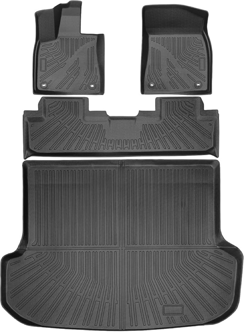 Floor Mats & Cargo Liner Set Fit for Lexus RX 2016-2022 /RX350/RX450h (No RXL Models),All Weather Protection TPE Anti-Slip Automotive Full Set Floor Liners Custom Lexus RX RX350/ RX450h Accessories