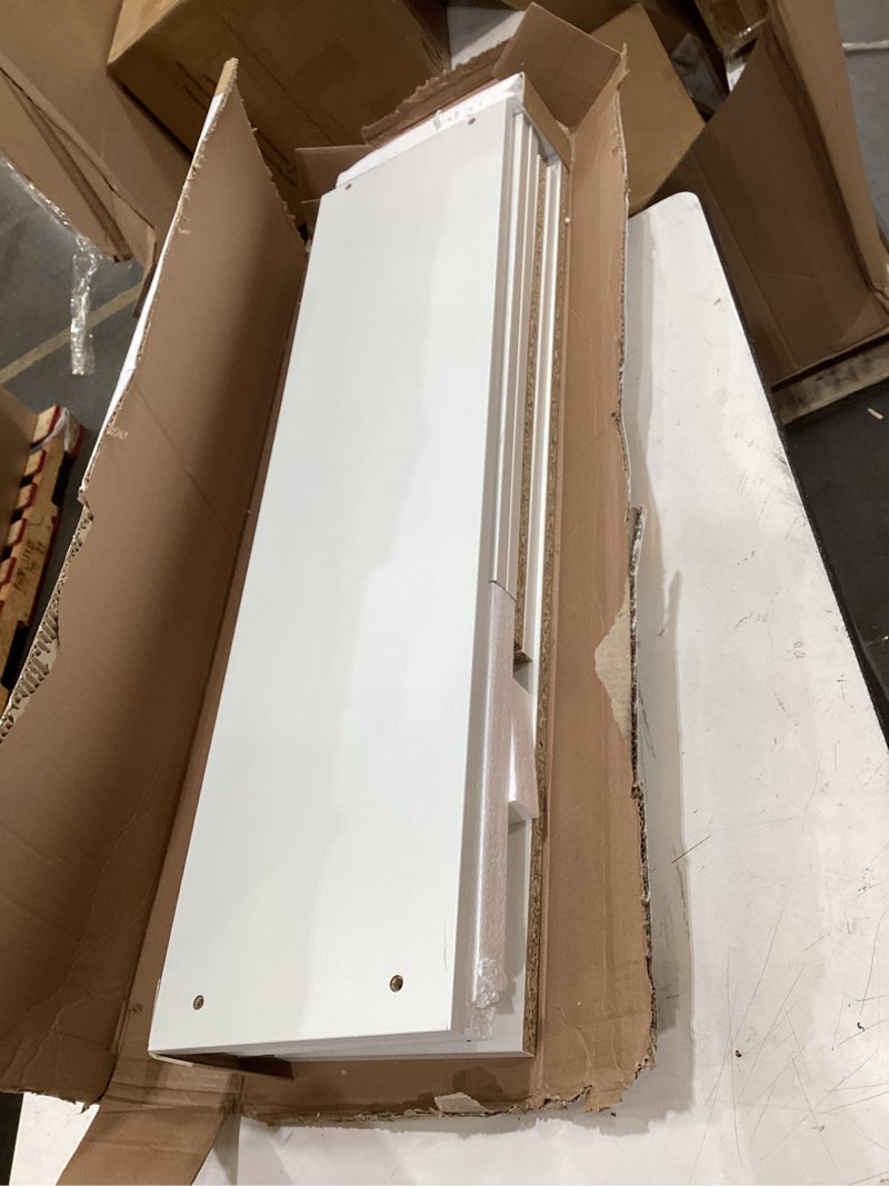 Condition photo showing Good Condition for 3 shelf bookcase white - room essentials™: modern style, open shelving, wood composite, no tools included