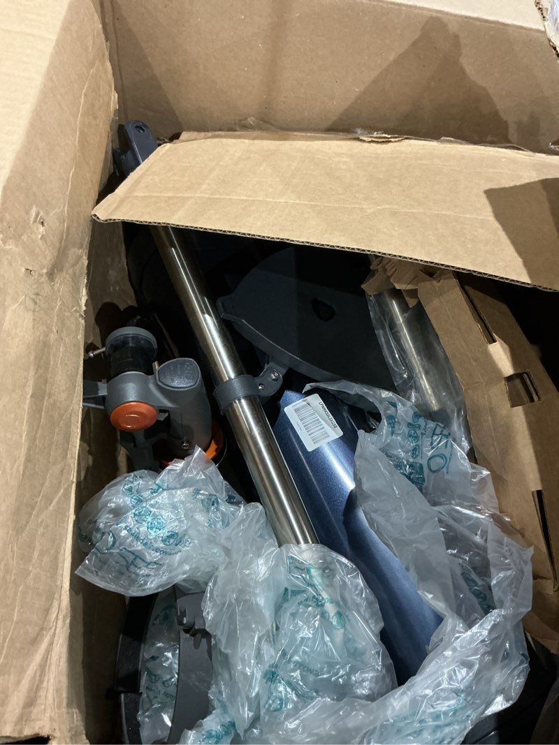 Condition photo showing Good Condition for celestron – astromaster 130eq newtonian telescope – manual reflector for beginners – aluminized mirror – adjustable-height tripod – includes accessories plus astronomy software package