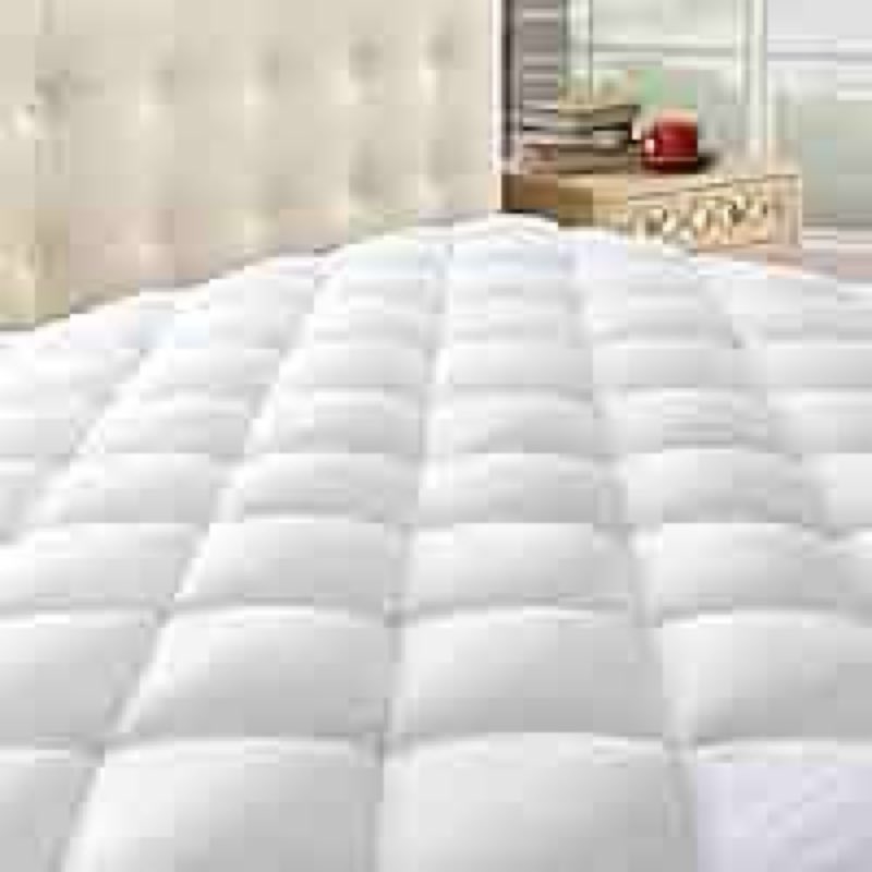 Windmere Mattress Pad Mattress Cover Quilted Fitted Mattress Protector Cotton Top Stretches up 8-21" Deep Pocket Cooling Mattress Topper
