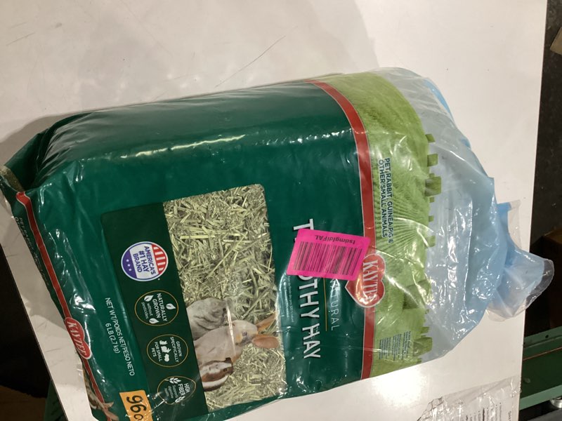 Condition photo showing New/Like New for kaytee timothy hay 96 ounces