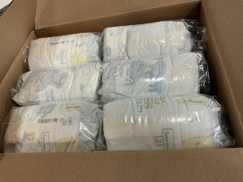 Condition photo showing Good Condition for Pampers Baby Diapers - Swaddlers - Size 2, 186 Count, Ultra Absorbent Disposable Infant Diaper