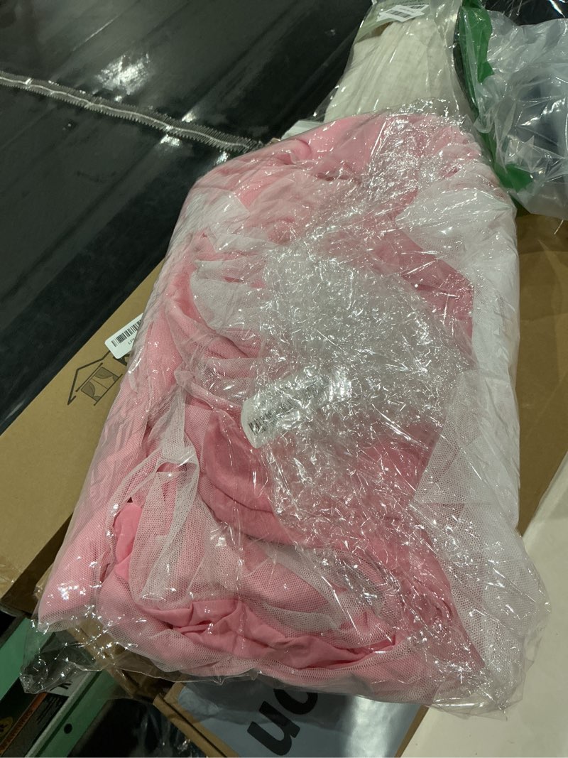 Condition photo showing Good Condition for Wish Care Pink Tulle Tablecloth 48 Inch Spandex Elastic Round Table Cloths Ruffle Tutu Skirt 4ft Wrinkle Free Stretch Fitted Round Table Cover for Baby Shower Wedding Girls Birthday Party Banquet Cake 48" (Round) Pink