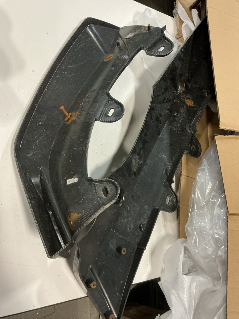 Condition photo showing As Is for Carbon Fiber Pattern Front Lip Compatible with 2022-2024 BMW X3 G01 X4 G02 LCI M-Sport Model ABS Gloss Black Bumper Air Splitter Carbon Fiber Pattern G01 G02 LCI