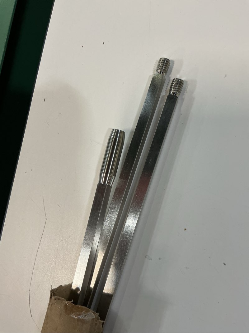 Condition photo showing Good Condition for only fire 28-37'' x 5/16'' universal square 304 stainless steel grill rotisserie spit rod