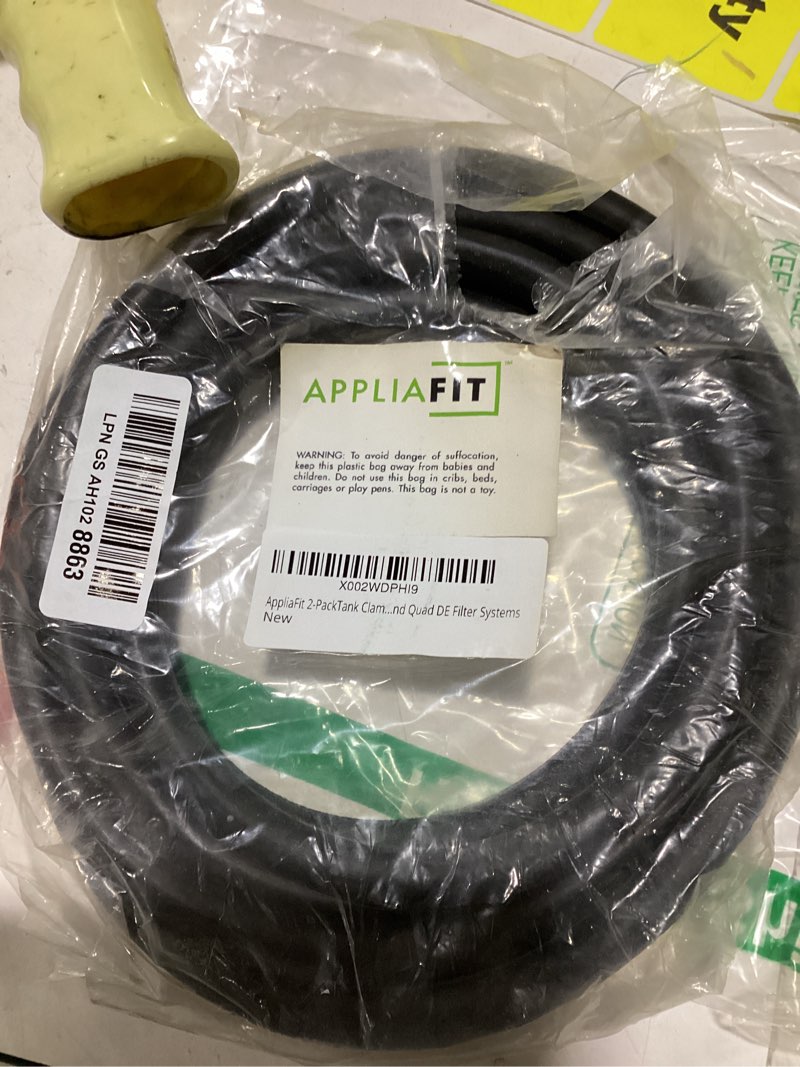 Condition photo showing As Is for clamp o-ring compatible with pentair 39010200 for select clean & clear plus, fns plus and quad de series pool and spa filter tanks - also compatible with 39010200z (2-pack)