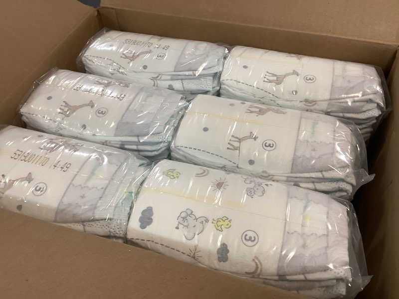 Condition photo showing New/Like New for Pampers Swaddlers Diapers, Size 3 (13-26 lbs), 168 Count, Absorbent, Keeps Baby Dry and Comfortable, Skin Safe Disposable Baby Diaper Size 3 168