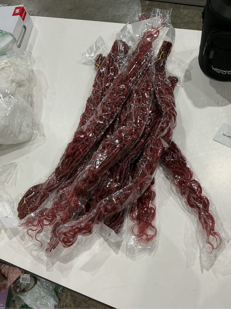 Condition photo showing Good Condition for similar pack of 9 marlybob crochet braids hair ombre burgundy afro kinky curly braiding hair extensions 8inch small synthetic braiding hair for women (1b/bug#)