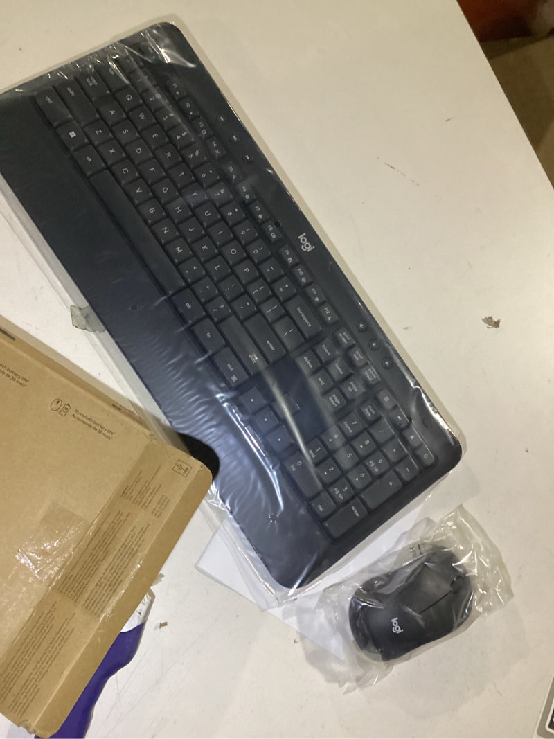 Condition photo showing New/Like New for Logitech MK540 Advanced Wireless Keyboard and Mouse Combo for Windows, 2.4 GHz Unifying USB-Receiver, Multimedia Hotkeys, 3-Year Battery Life, for PC, Laptop 2024 Model