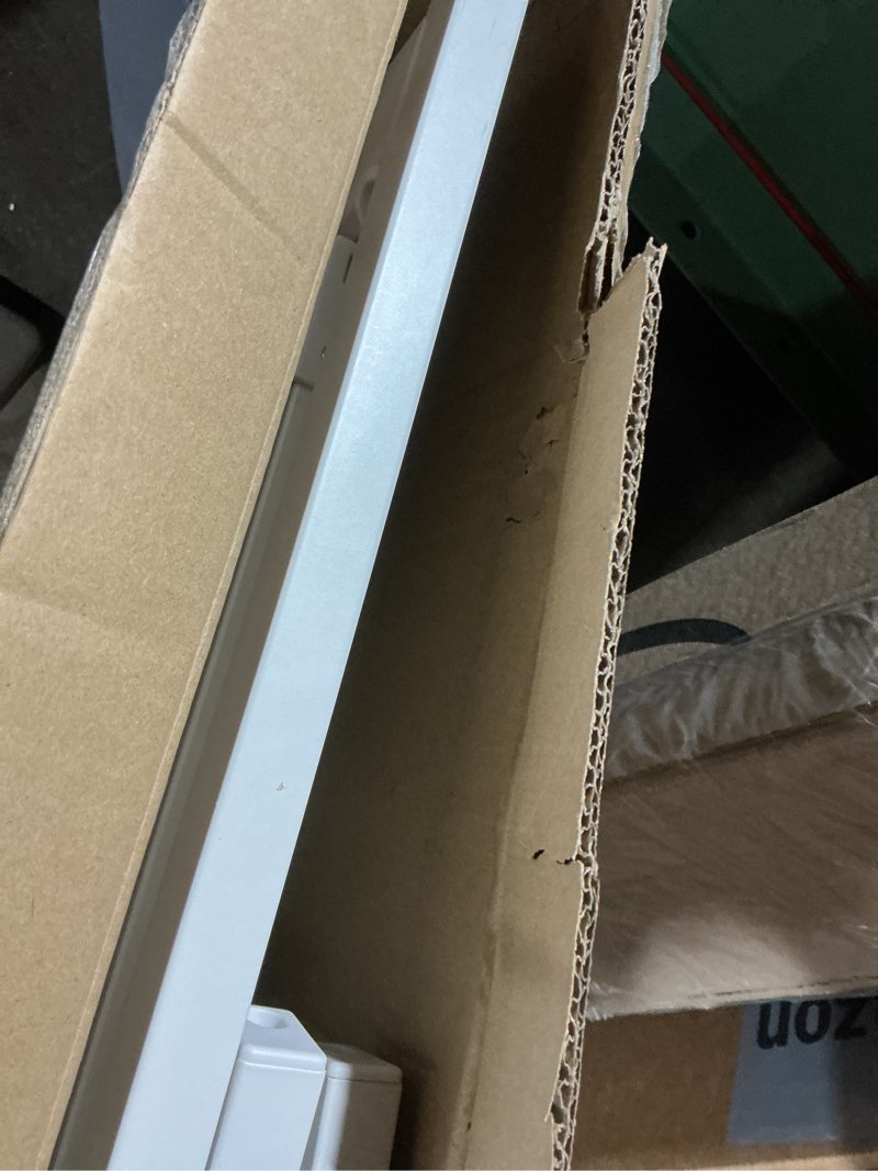 Condition photo showing As Is for BABELIO Safety Gate Door Fits for Stairs, Narrow and Wide Doorways with Auto Close, Easy Install, No Drilling, Pressure Mounted for Baby, Child, Pets, Dog/Puppy, 26''-40'', White White 30"Tall 26"-40" Wide