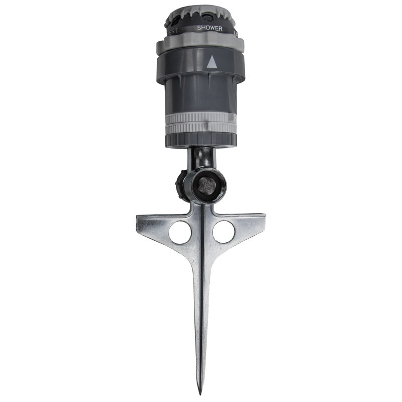 orbit h2o-6 5000-sq ft rotating spike lawn sprinkler