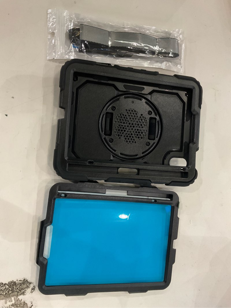Condition photo showing New/Like New for SEYMAC stock Case for iPad mini 7 (A17 Pro) 2024/ Mini 6 8.3'' with Screen Protector Pencil Holder [360 Rotating Hand Strap] &Stand, Drop-Proof Case for iPad mini 7th/6th Generation 8.3", Black case for iPad Mini 7th/6th Generation 8.3'' Black