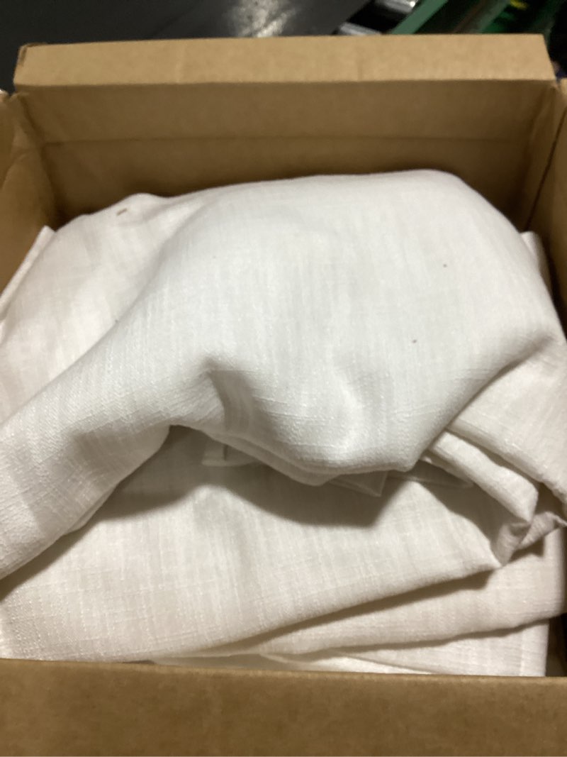 inovaday memory trained pinch pleated curtains 102 inch long, linen curtains for living room, 2 pane