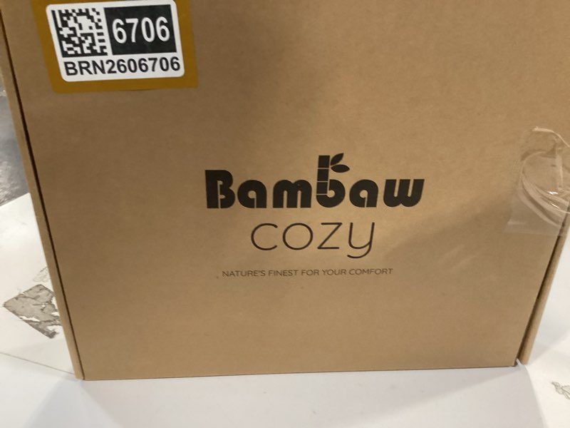 Condition photo showing Good Condition for bambaw 100% viscose derived from bamboo fitted sheet full size, cooling fitted sheet full size, 15’’ deep pockets, ultra soft bottom sheets only (sand) 1 pc - full sand