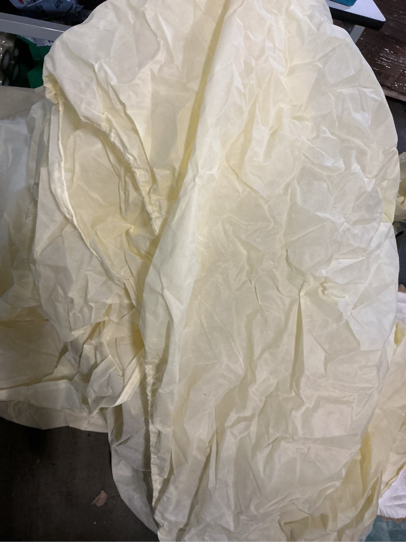 Condition photo showing As Is for 2 packs plant covers for winter 120x180cm, shrub covers for winter, plant cover freeze protection, cold frost protection cover with zipper drawstring(80gsm)