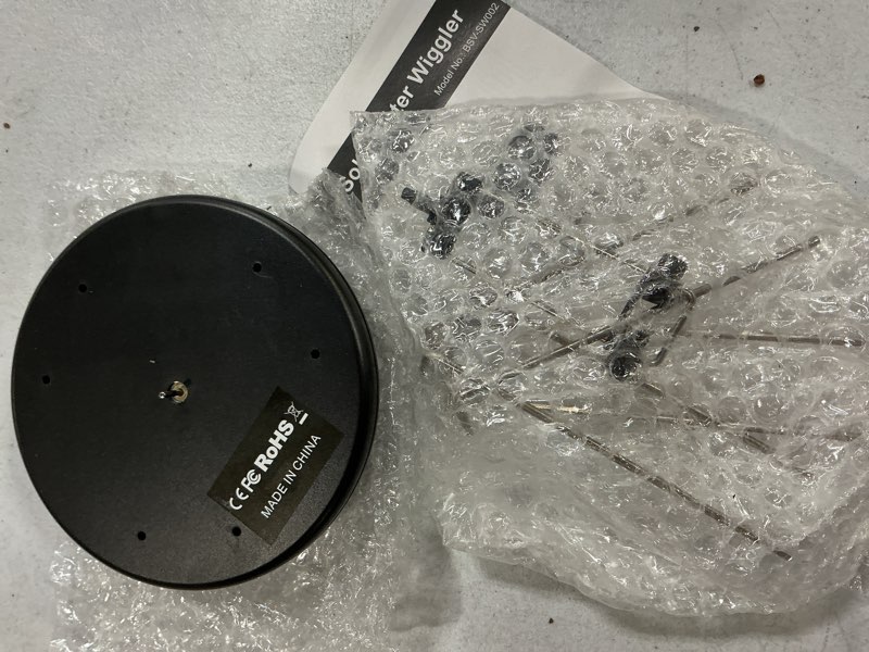 Condition photo showing Good Condition for bird bath solar swing device, stainless steel bird bath bubble device, suitable for garden ponds, pool scenery, oxygen and water enhancers
