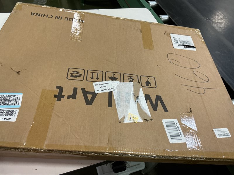 Condition photo showing New/Like New for Framed Modern Mountain Wall Art for Living Room, 3 Piece Blue Luxury Bright Style Painting Prints, Landscape Moon Artwork for Dining Room Hallway Home Office Wall Decor