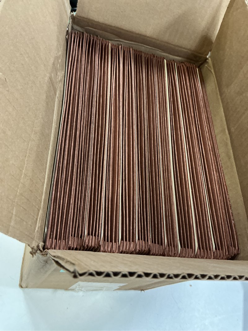 Condition photo showing New/Like New for Amazon Basics Expanding File Folder Organizer with Pockets, Letter Size, 3.5-Inch Expansion, Accordion Style, Large Capacity Document Storage, Brown, 25-Pack Letter 25-Pack