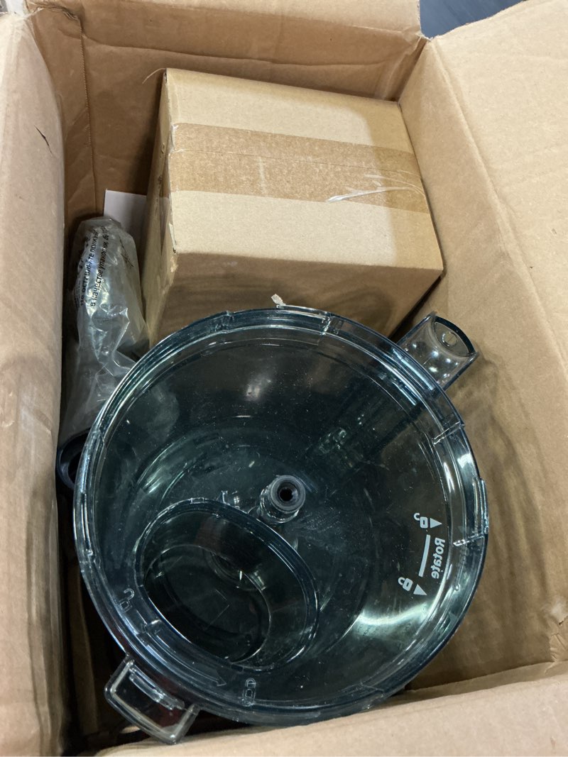 Condition photo showing As Is for food processor and blender combo, 88 oz food chopper for meat, vegetable and dough, 70 oz 700w glass jar blender with 2 speeds and pulse for smoothie, nutrient extractions, and more black