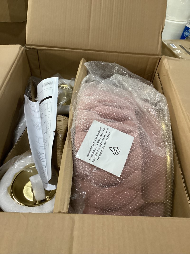 Condition photo showing New/Like New for VECELO Bar Stools Set of 2, Adjustable Barstools Counter Height Stools with Back and Arm, Velvet Woven Kitchen Island Stools w/Gold Metal Leg & Base, 360° Swivel Bar Chair, Pink Pink Set of 2