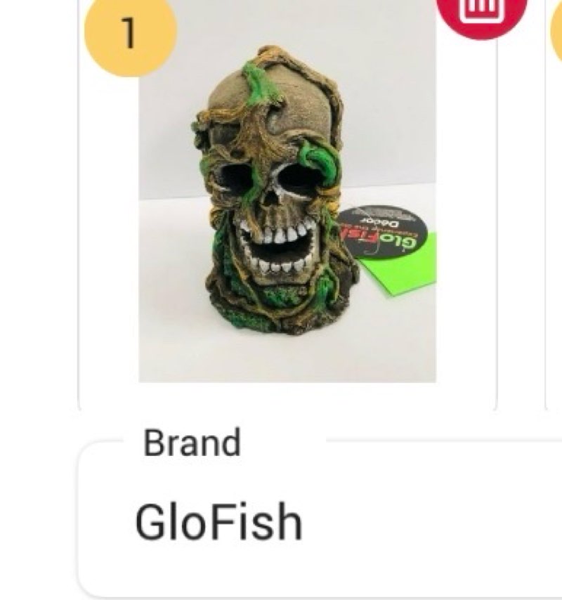 GloFish TM78018 Tetra Ornamental Skull Fluoresce Under Blue Lights Aquarium Gravel - Extra Large