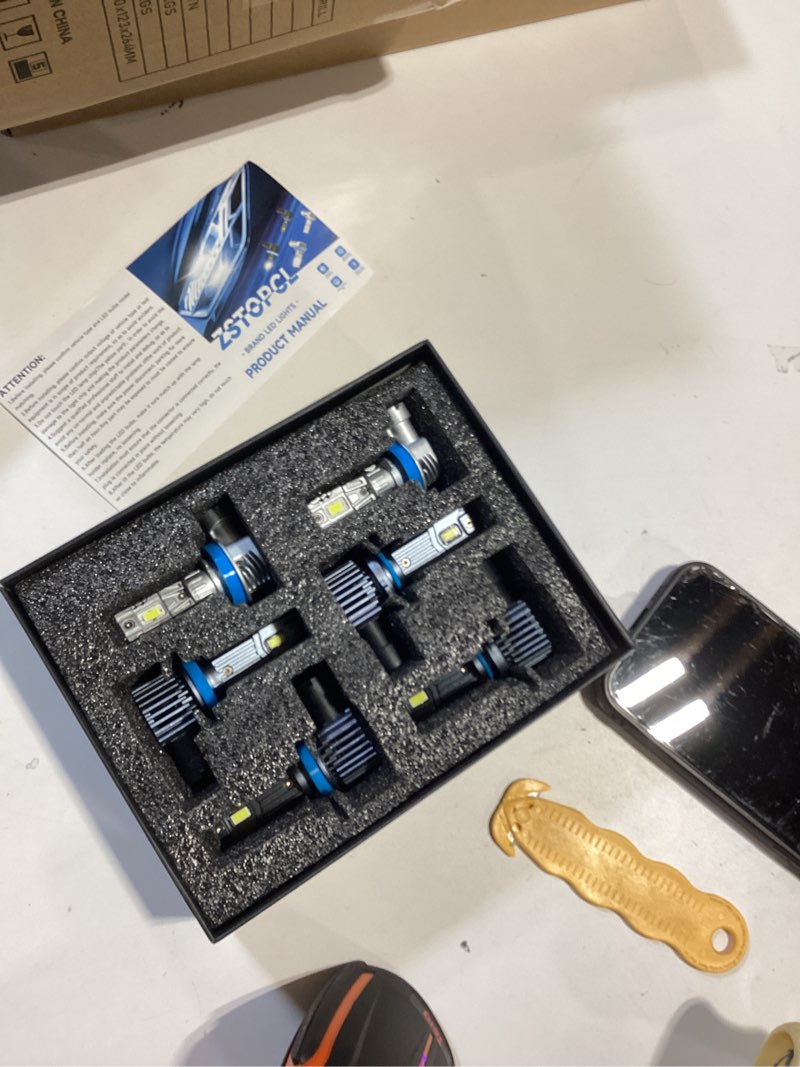 ZSTOPCL Fit for Jeep Grand Cherokee 2014-2017 Light Bulbs, High/Low Beam Fog Light Bulbs Combo, 800%