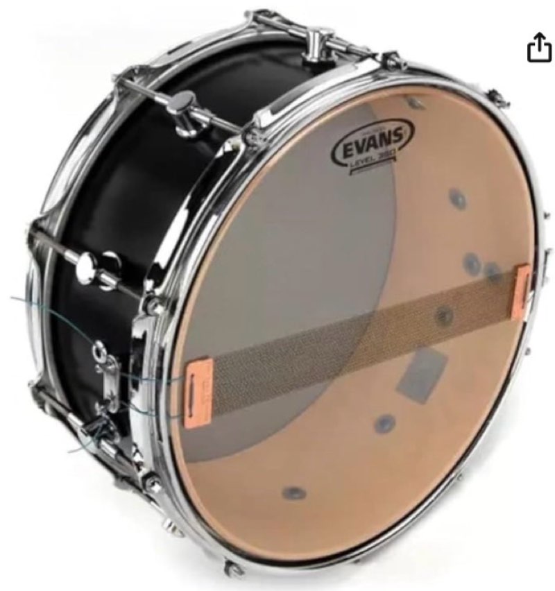 evans drum head - clear 300 snare side drumhead, 14 inch