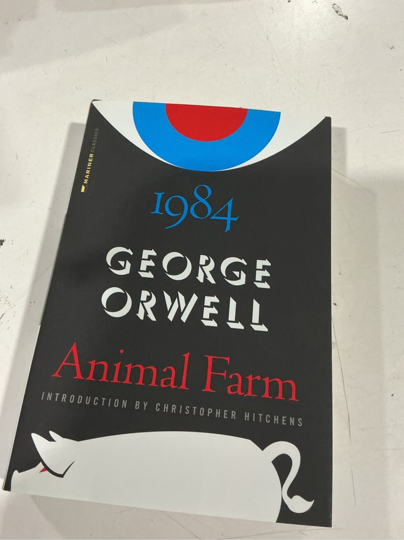 Condition photo showing Good Condition for animal farm and 1984 - by  george orwell & christopher hitchens (hardcover)