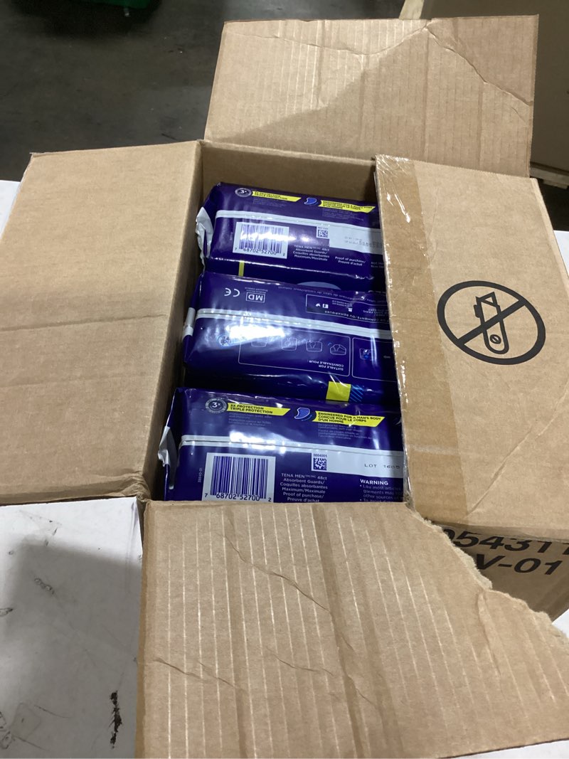 Condition photo showing item condition for TENA Men Protective Incontinence Guards for Men, Maximum Absorbency, 144 Count