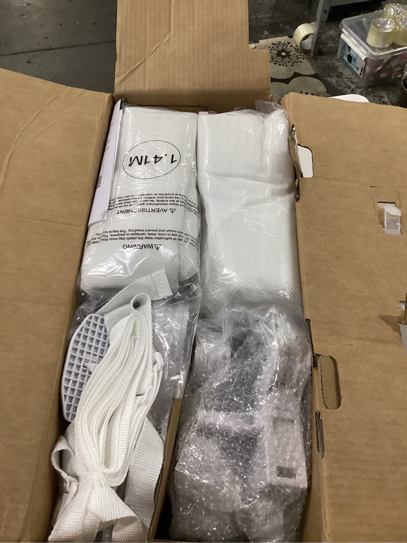 Condition photo showing As Is for ComfyBumpy 2-Pack Bed Rail for Toddlers 55.5" L x 19.5" H | Toddler Bed Rails for Twin, Full, Queen & King Mattress Size | Swing Down Rail Guard | Mattress Side Rail for Kids | White White 55.5”L x 19.5”H | 2-Pack