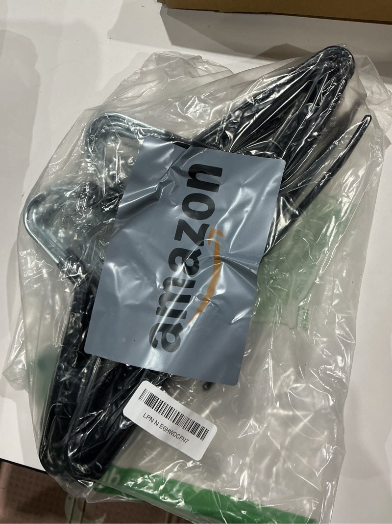 Condition photo showing As Is for devesanter pants hanger, 30 pack space saving open-ended metal pants hanger, non slip trousers slack hangers organizers for pants jeans slacks scarf trousers ties?black