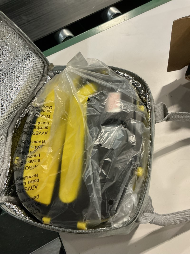 Condition photo showing New/Like New for FORABEST Heated Lunch Box, 80W Electric Lunch Box for Adults, Portable Food Warmer with 1.5L Stainless Steel Container, Utensils & Carry Bag, On/Off Switch, 12V/24V Car/Truck & 110/120V Home/Office Black Yellow