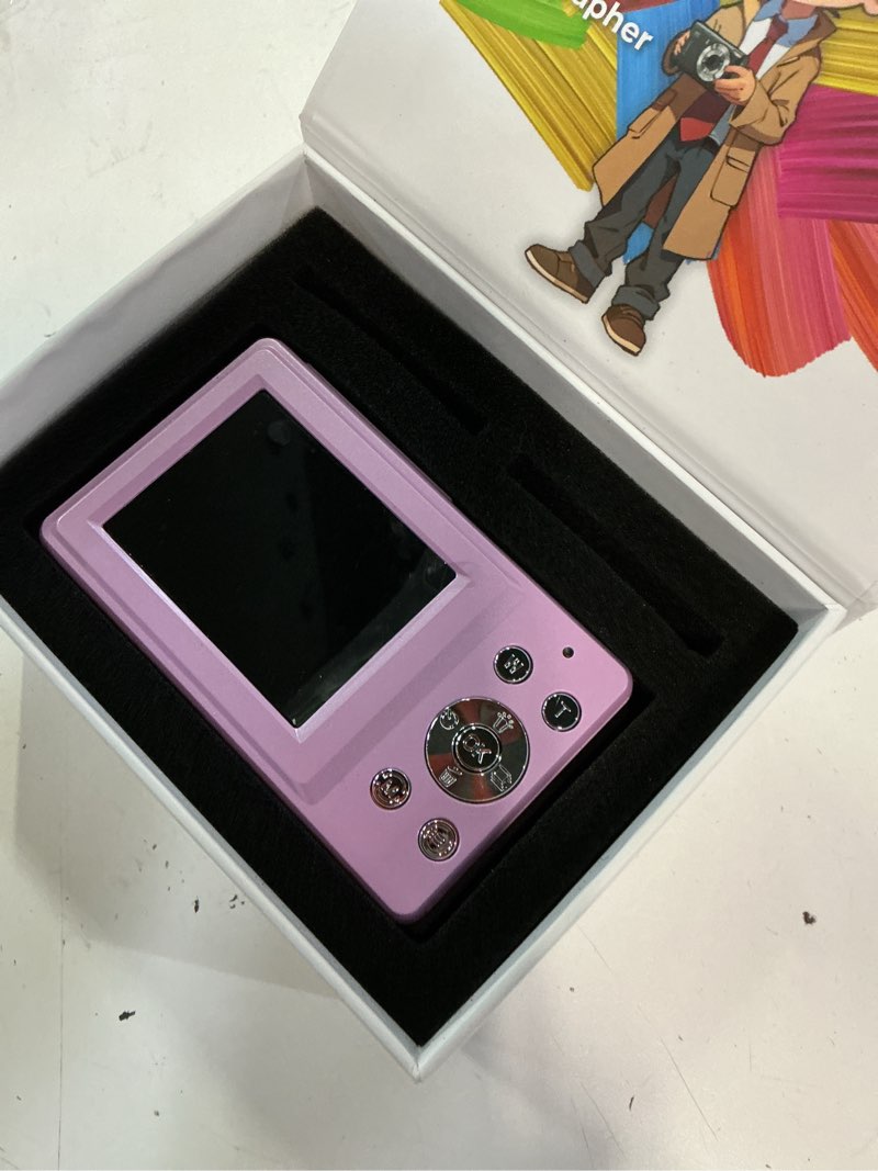 Condition photo showing Good Condition for digital camera, 44mp compact camera, fhd 1080p point and shoot digital cameras with 16x zoom, face detect, smile capture, anti shake, for boys girls teens gifts (purple)