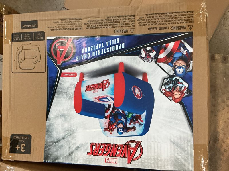 Condition photo showing New/Like New for delta children kids' foam chair - marvel avengers: arm accent chair with wood legs, polyester upholstery: modern decor, maximum capacity 1