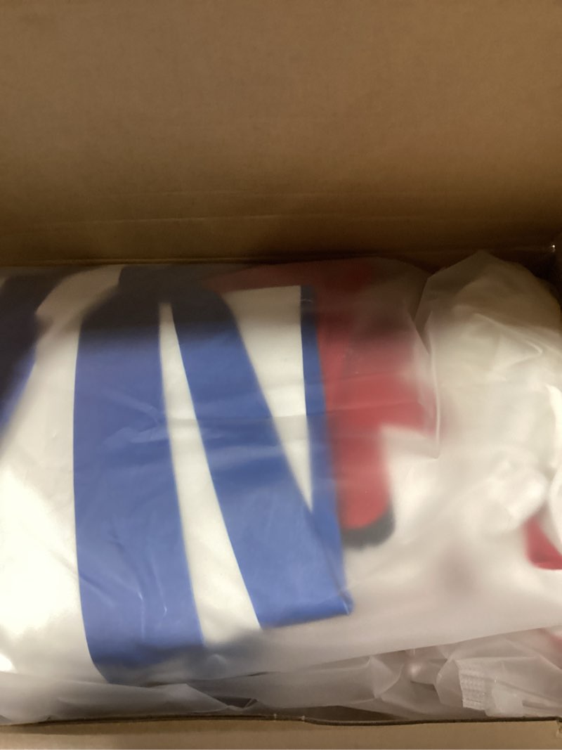 Condition photo showing New/Like New for Foilswirl 34 Pieces Baseball Birthday Party Decorations 4ft 5ft 6ft Baseball Arch Backdrop Cover 3 Spandex Arch Backdrop Cover Red Blue White Foil Balloons for Concessions Sports Game Birthday Party