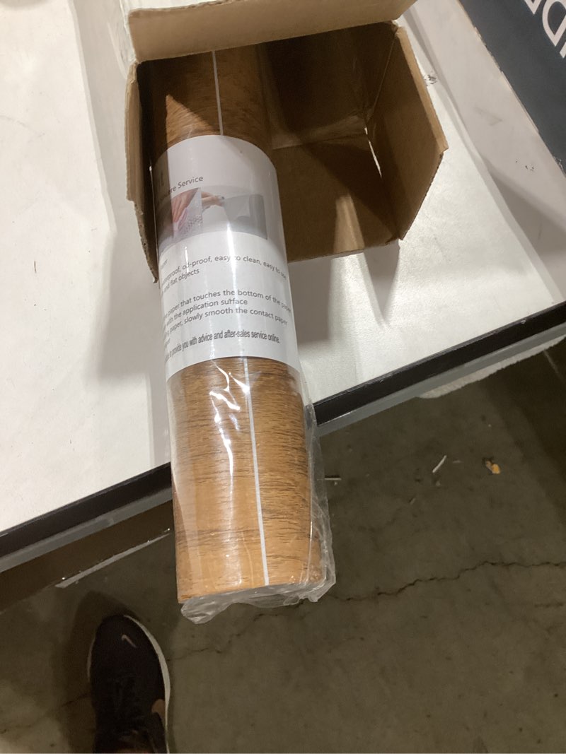 Condition photo showing New/Like New for cosnight 23.6" ×236" wood grain wallpaper peel and stick vinyl film self adhesive decor wall paper for cabinet drawer shelf liner easy to clean 23.6" x 236" brown