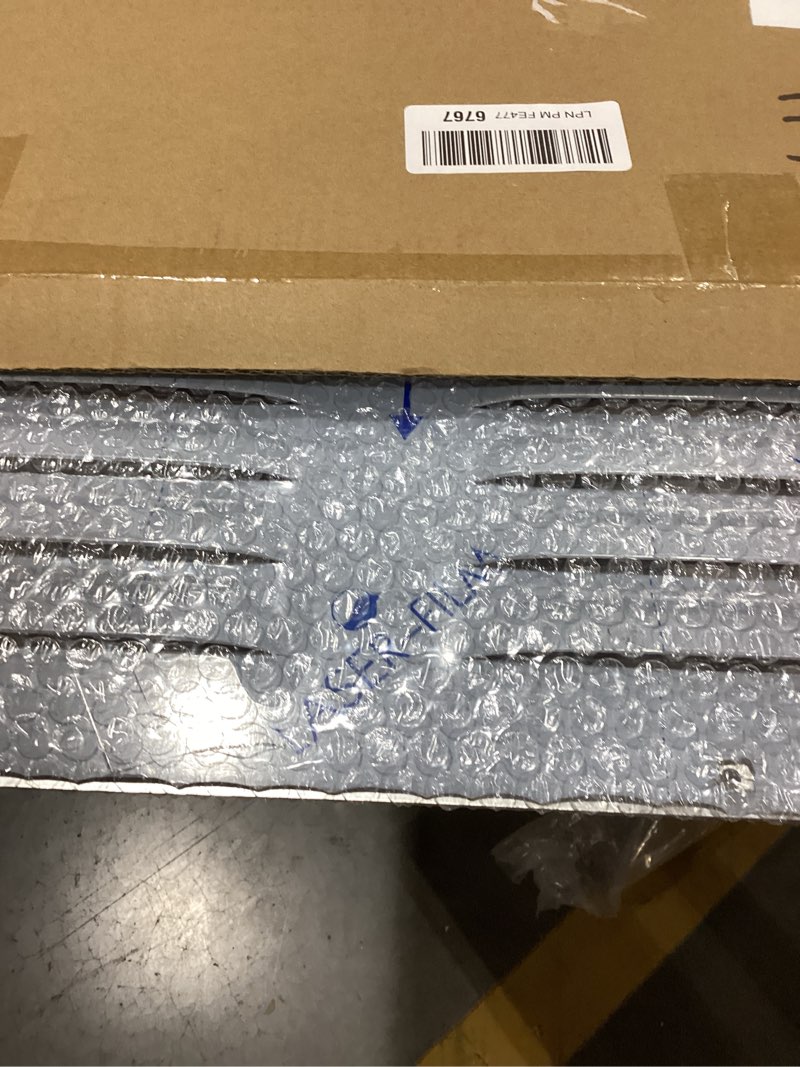 Condition photo showing New/Like New for 24”x 24”Return Air Grille Aluminum Louvered Vent Cover for Wall, Return Air Vent Cover 24 x 24 HVAC Duct Cover Air Filter Grille Vent Grille for Sidewall Ceiling 24”x 24” Silver