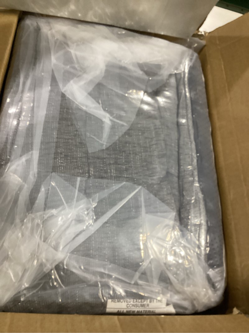 Condition photo showing New/Like New for downluxe indoor chair cushions for dining chairs, tufted overstuffed textured kitchen chair pads with ties and non-slip backing, 15.5" x 15.5" x 4", dark grey, 6 pack dark grey 15.5" x 15.5" x 4" (pack of 6)