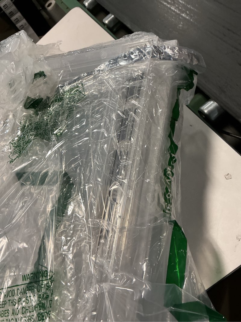 Condition photo showing Good Condition for Boot Storage Organizer Tall Boot Storage Box 5 Pack Super Large Plastic Boots Container for Storage, Stackable Display Case for Collectibles, Backpack, Helmet, Shoe Organizer Box, White, XXXXL