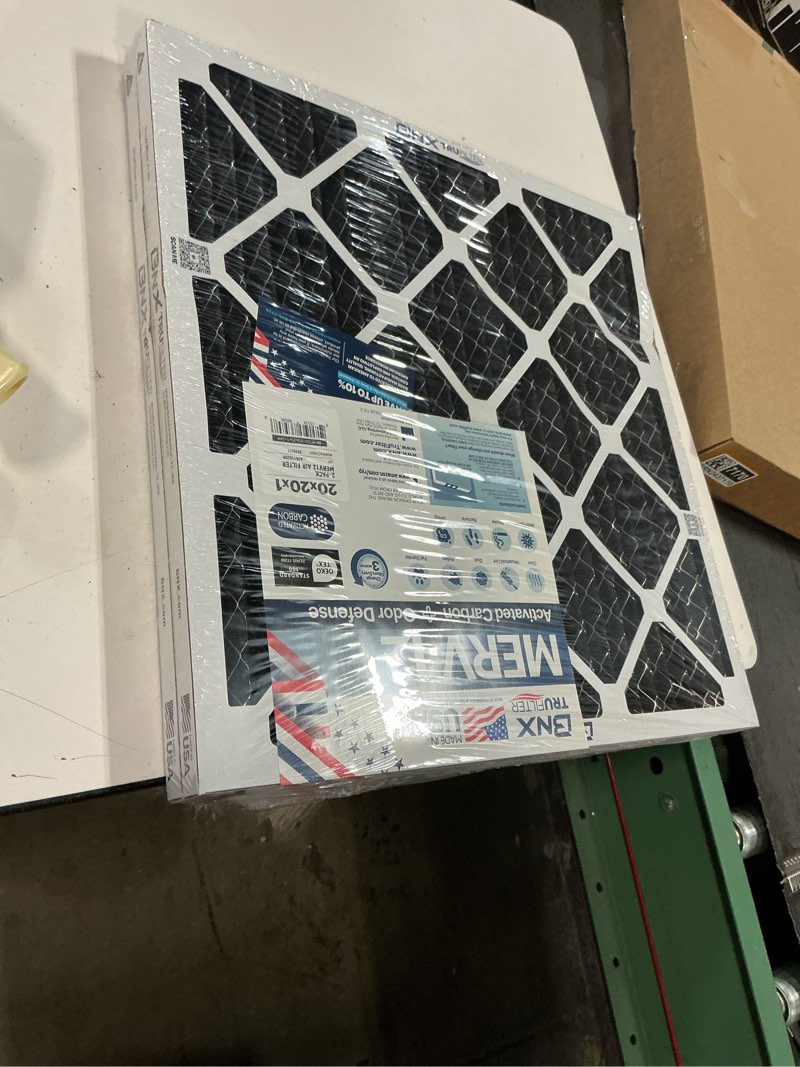 Condition photo showing Good Condition for BNX TruFilter 20x20x1 MERV 12 Odor Defense (2-Pack) AC Furnace Air Filter with Activated Carbon - MA