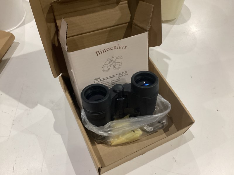 Condition photo showing Good Condition for uxcell binoculars 4x30 compact foldable binoculars shock proof black with neck strap for bird watching hiking camping