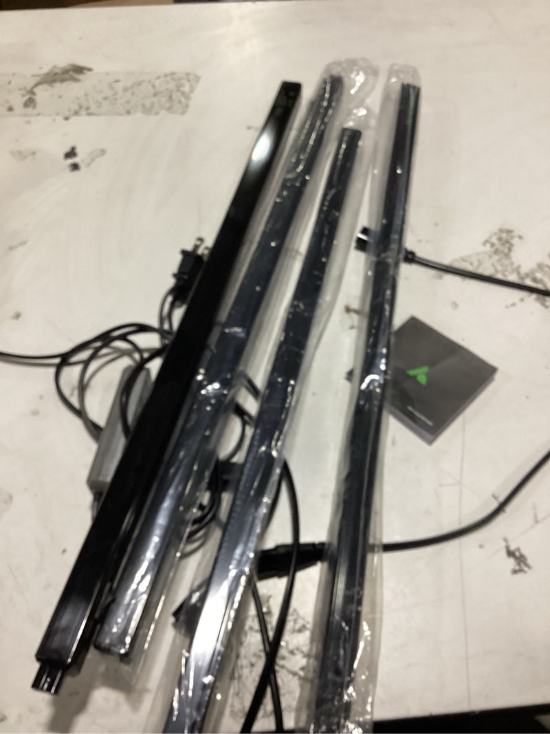 Condition photo showing As Is for vivosun t5 grow lights for indoor plants, 5000k full spectrum 60w (4 x 15w), 2ft led plant light strip with timer & dimming controller for seed starting, hydroponics, sgs compatible, linkable, 4-pack black 2ft-4 pack